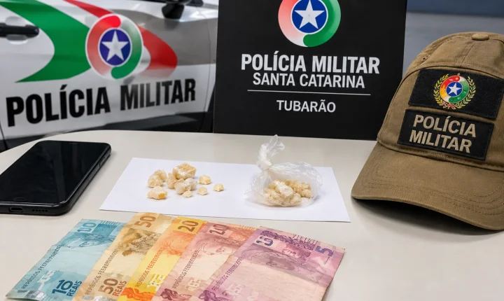 Adolescente é apreendido por tráfico de drogas no bairro Oficinas em Tubarão