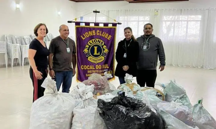 Alunos arrecadam mais de 350 quilos de tampinhas plásticas em gincana ecológica em Cocal do Sul