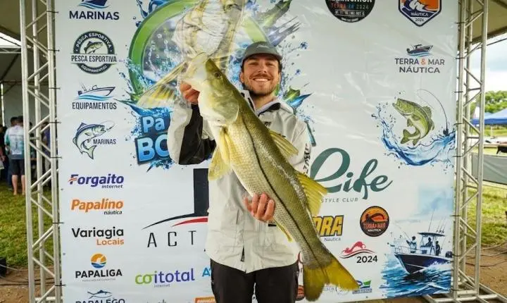 Atleta de São Ludgero conquista título de maior peixe em competição de pesca no Rio Mampituba