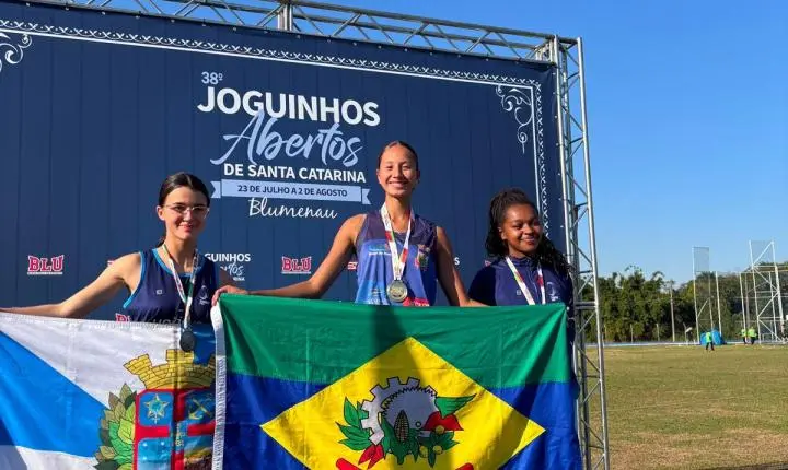 Atletas de Braço do Norte garantem ouros e quebram recorde estadual nos Joguinhos Abertos de SC
