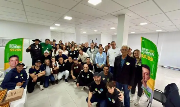 Beto Kuerten Marcelino amplia estrutura de campanha com bases em Braço do Norte e Tubarão