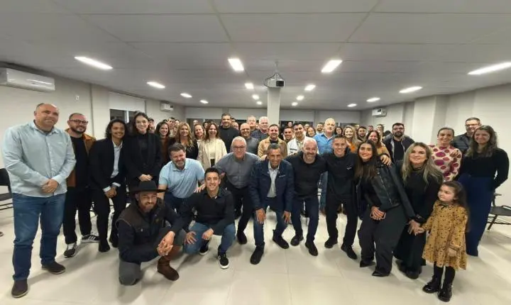 Beto Kuerten Marcelino e Julio Garcia reúnem lideranças em Tubarão e fortalecem parceria do PSD