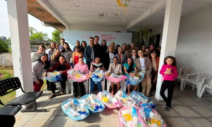 Braço do Norte inaugura Sala Lilás no CESPI e entrega 30 kits para gestantes da Rede Manu