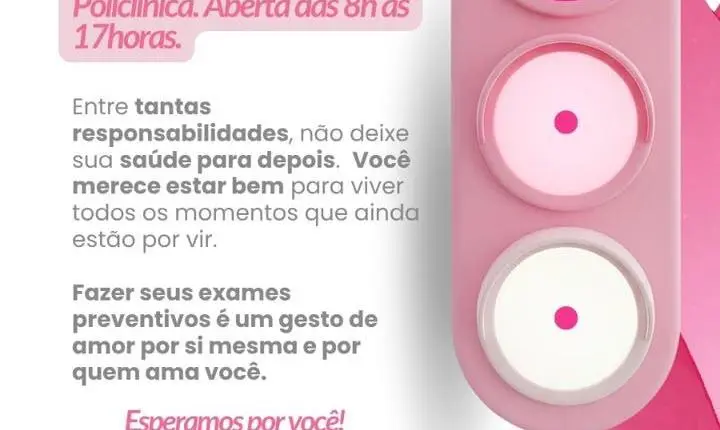 Braço do Norte promove Dia D do Outubro Rosa com mutirão de exames preventivos neste sábado