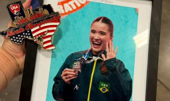 🇧🇷 Carateca de Braço do Norte conquista medalha de ouro nos Estados Unidos