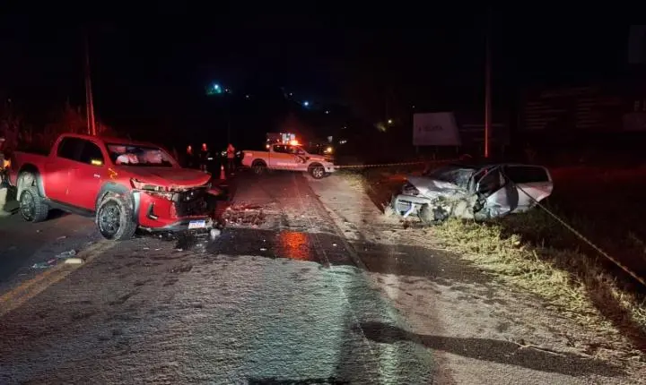 🚗 Colisão frontal mobiliza socorro na SC-370 em Braço do Norte