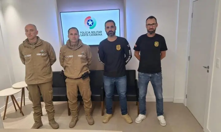 📰 Comandante do 35º Batalhão da PM recebe visita institucional do novo delegado de Braço do Norte
