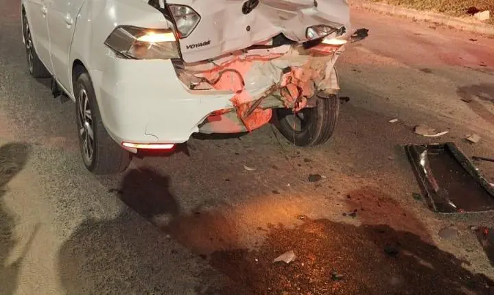 🚨 Engavetamento entre três carros mobiliza forças de socorro na rodovia SC-370