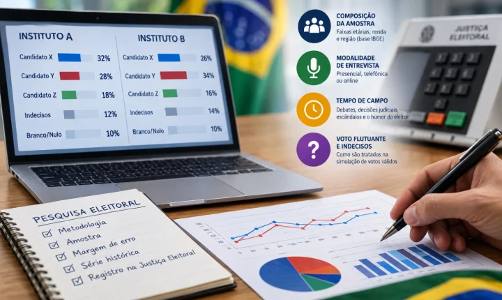 Entenda o que explica a disparidade nos resultados de institutos de pesquisa