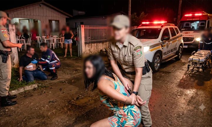 Homem é esfaqueado na barriga durante briga de família no bairro Imperatriz, em Criciúma