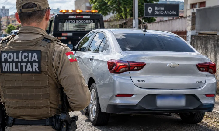 Mulher é autuada por falsa comunicação de crime após inventar roubo de carro em Criciúma