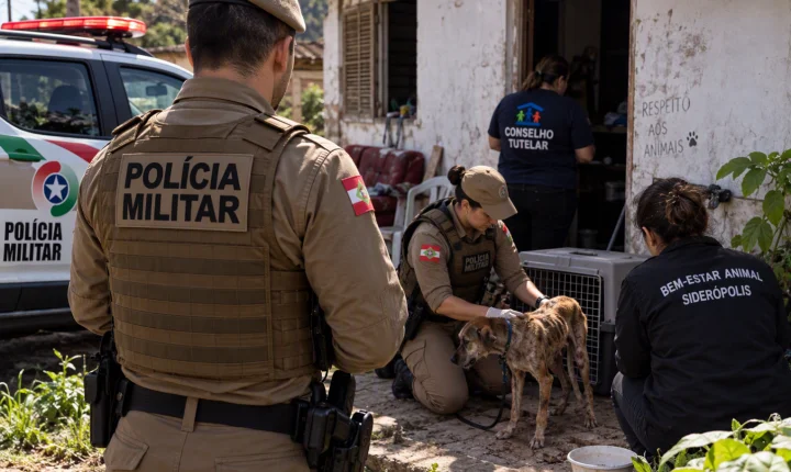 Mulher É Presa em Siderópolis por Maus-Tratos a Animal e Falsa Comunicação de Crime
