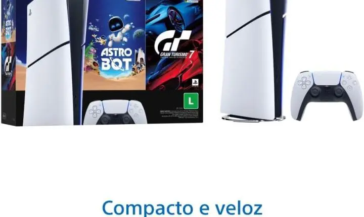 🎮PlayStation 5 Slim Digital: Novo pacote com ASTRO BOT e Gran Turismo 7 chega para atrair fãs de velocidade e plataforma