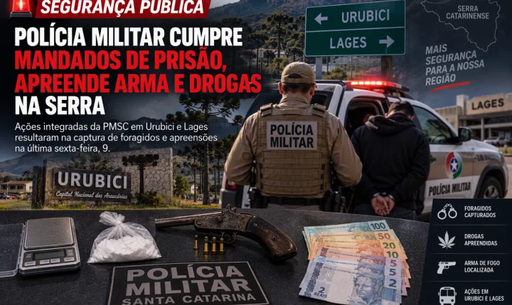 Polícia Militar cumpre mandados de prisão, apreende arma e drogas na Serra