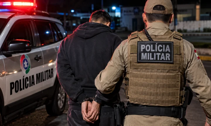 Polícia Militar cumpre três mandados de prisão em sequência durante a noite em Braço do Norte