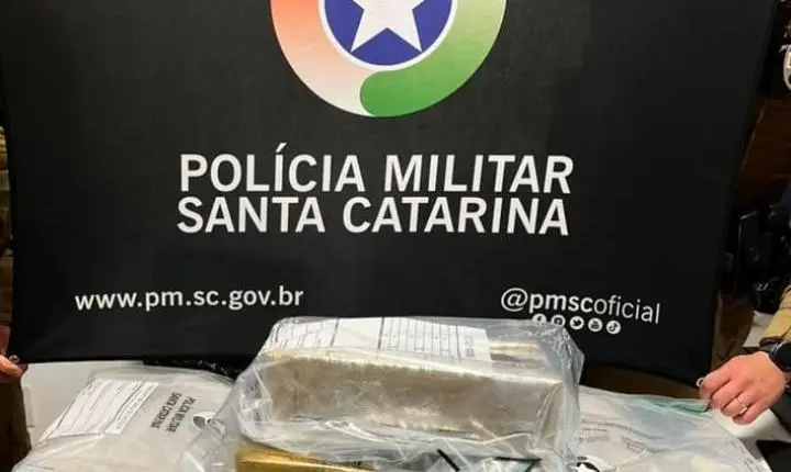 Polícia Militar e Polícia Federal apreendem mais de 23 kg de maconha na rodoviária de Lages