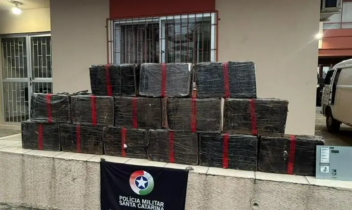 Polícia Militar intercepta 318 kg de maconha e realiza série de prisões por tráfico em SC