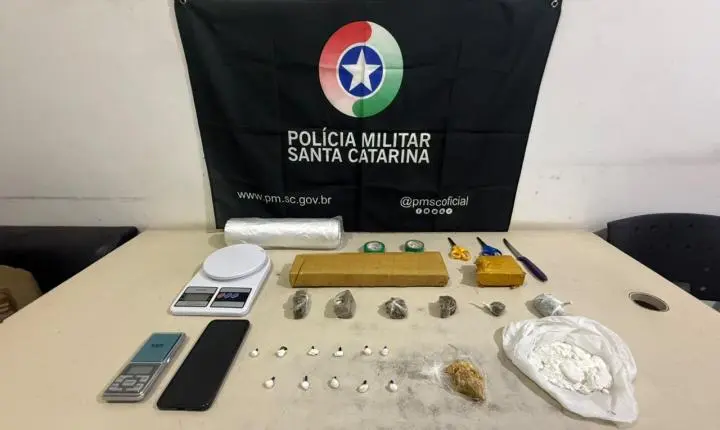 Polícia Militar realiza prisões e apreende drogas em Tubarão, Criciúma e Passo de Torres