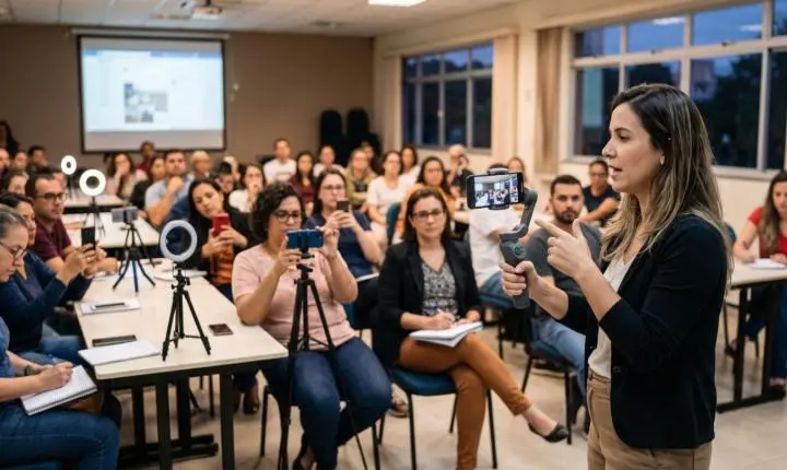 Prefeitura de São Ludgero promove oficina gratuita de produção de vídeos para redes sociais em parceria com o Sebrae