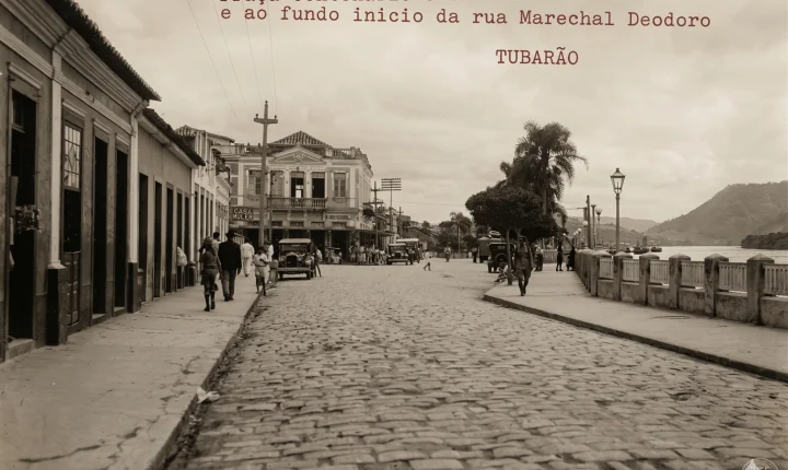 📸 Registro dos anos 40 eterniza era de ouro da Praça Centenário em Tubarão