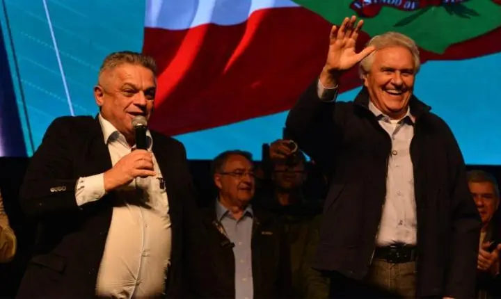 Ronaldo Caiado participa da convenção do PSD que oficializa João Rodrigues ao governo de SC