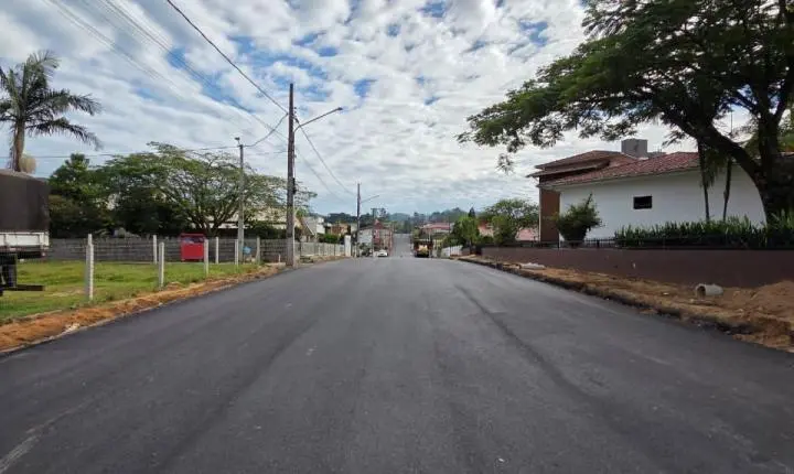 🛣️ Rua Teodoro Rodolfo Heidemann recebe pavimentação asfáltica em Rio Fortuna