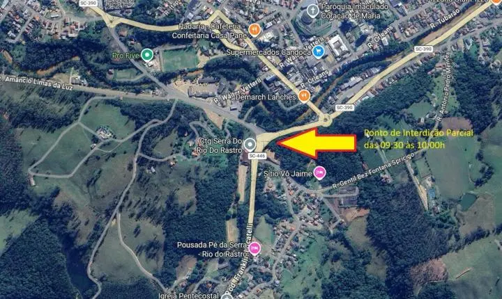 SC-390 terá bloqueios totais para a Volta Ciclística de SC