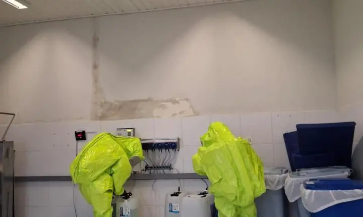 🚨 Vazamento de ácido mobiliza bombeiros em hospital de Lauro Müller