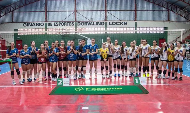 📰 Vôlei feminino sub-17 de São Ludgero conquista título invicto da microrregional da OLESC